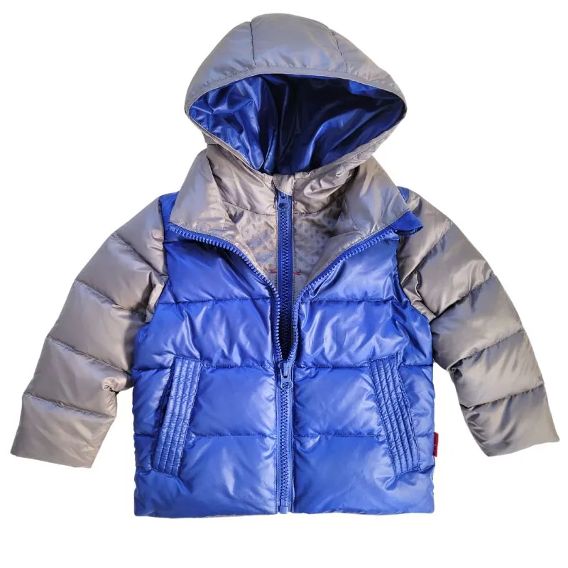 The Road Coat Down - Platinum / Royal Blue