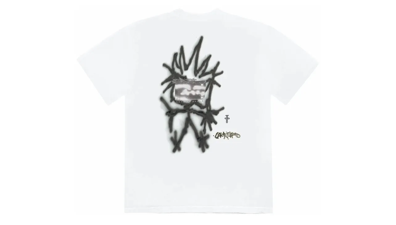 Travis Scott Whiteout Tee White