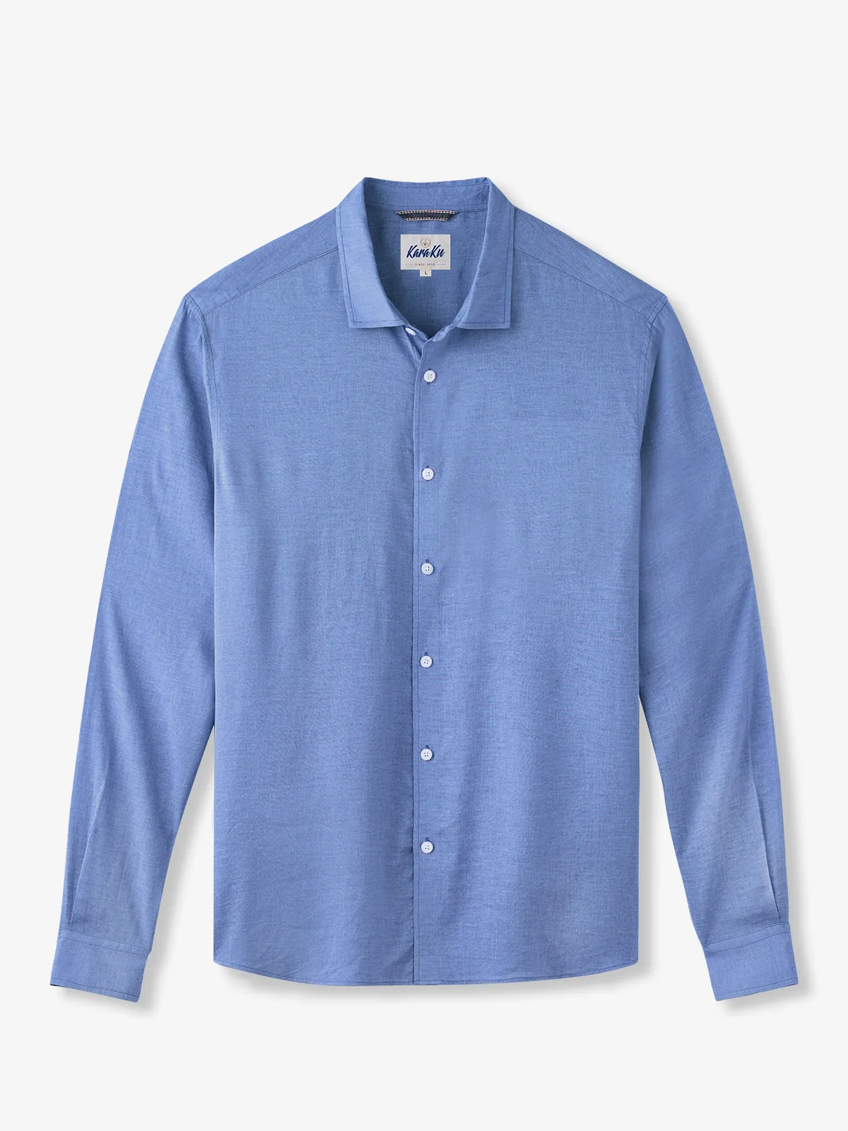 Trio Tone Casual Elegance Long-Sleeve Shirt