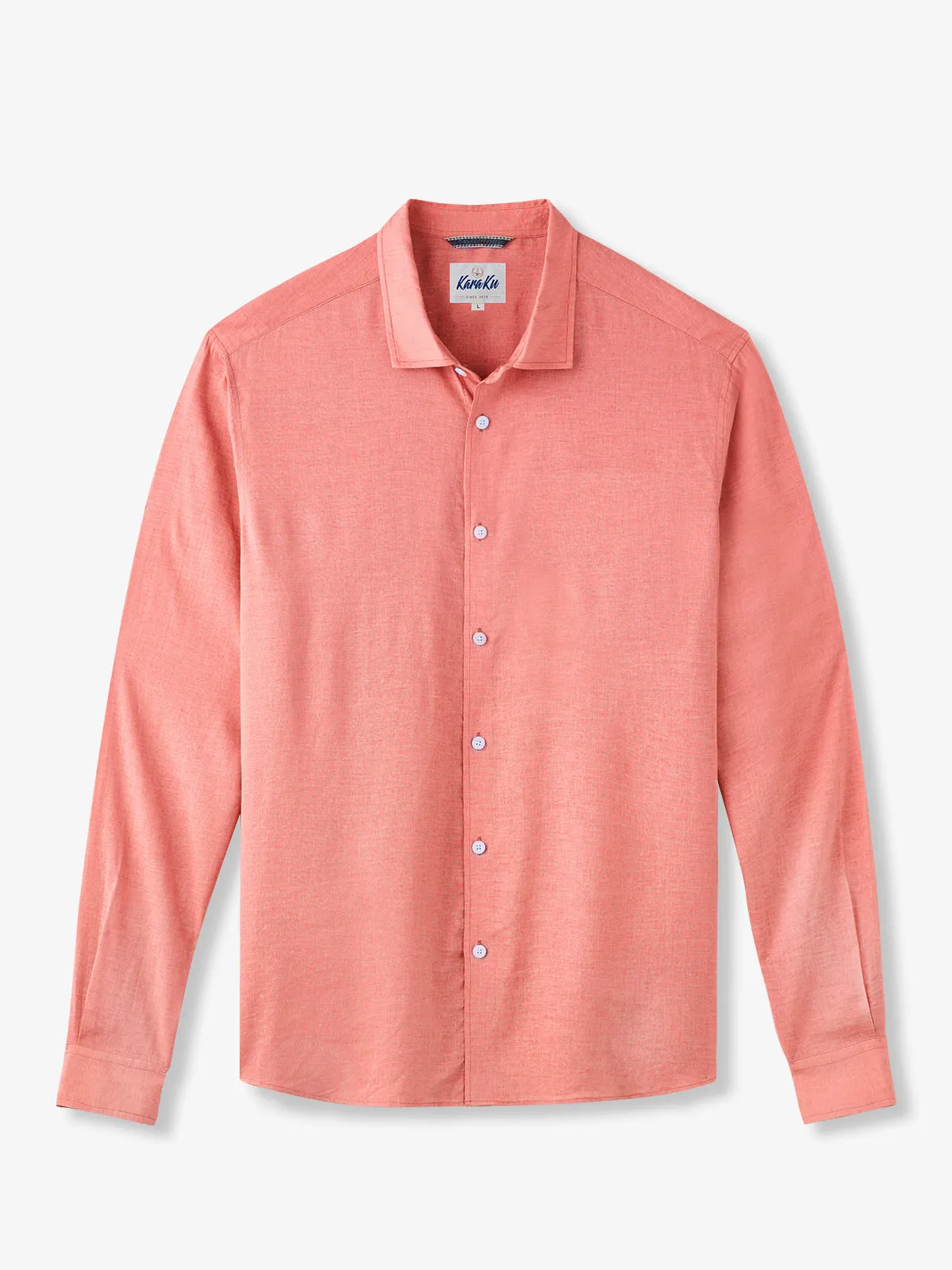 Trio Tone Casual Elegance Long-Sleeve Shirt