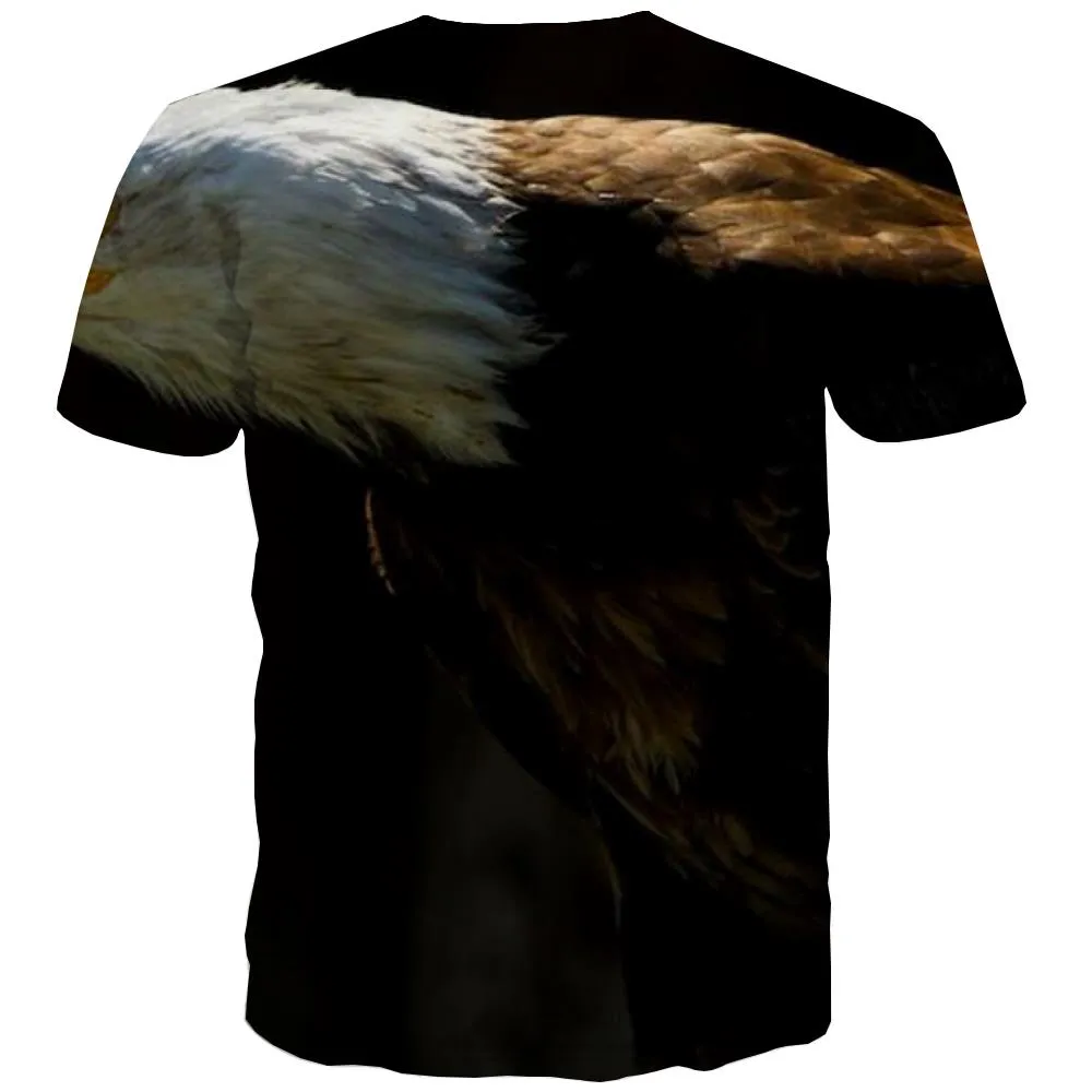 USA T-shirt Men Animal T-shirts Graphic Raptor Tshirt Anime Fly T shirts Funny Eagle Tshirts Casual