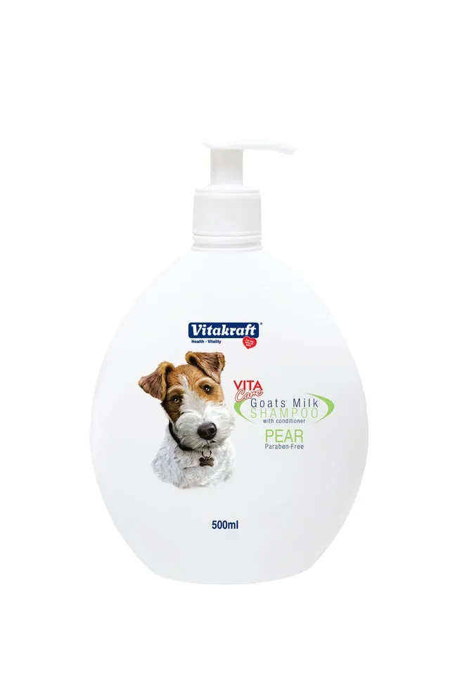 Vitakraft 2-in-1 Goat's Milk Shampoo For Dogs Pear 500ml