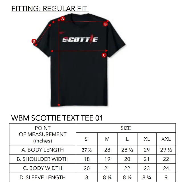 WBM SCOTTIE TEXT TEE 01