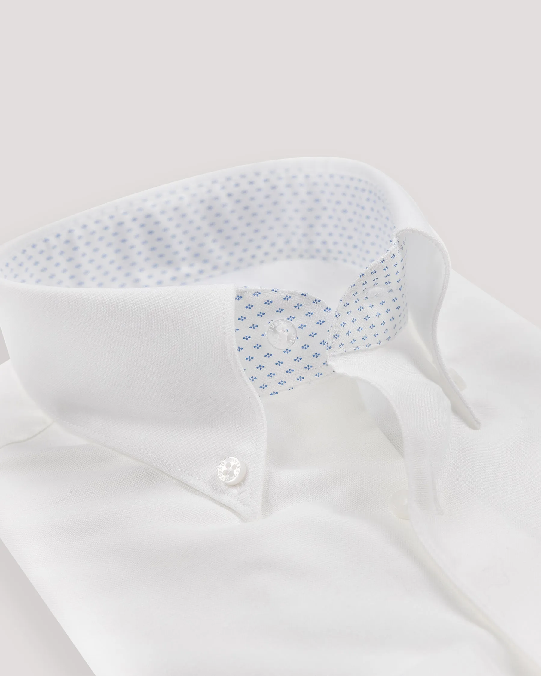 White Oxford Contrast Button Down Shirt