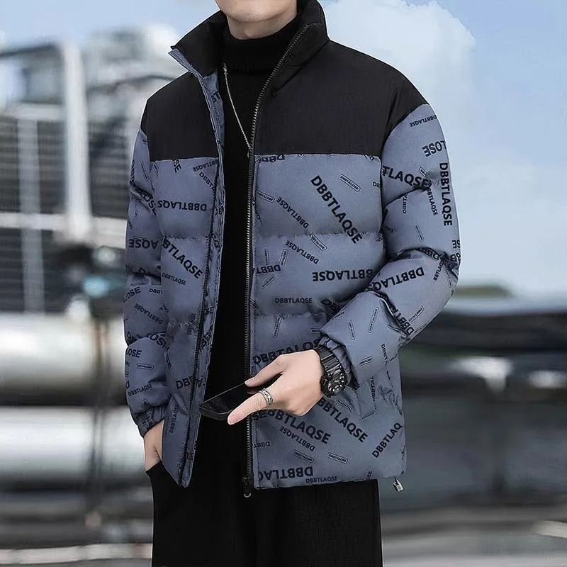 Winter Down Cotton-padded Coat Printing