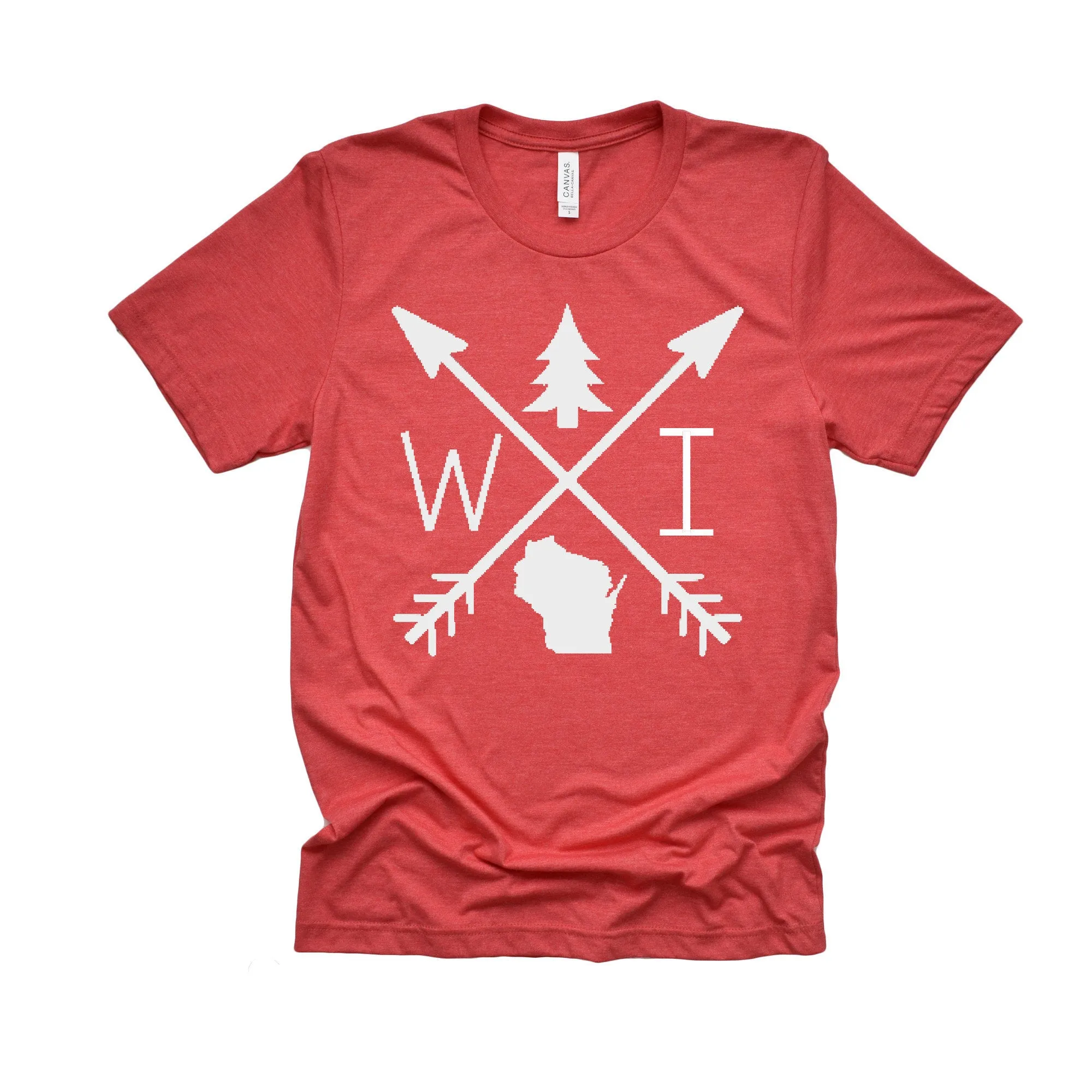 Wisconsin Arrows T-Shirt - Heather Red - ready to ship