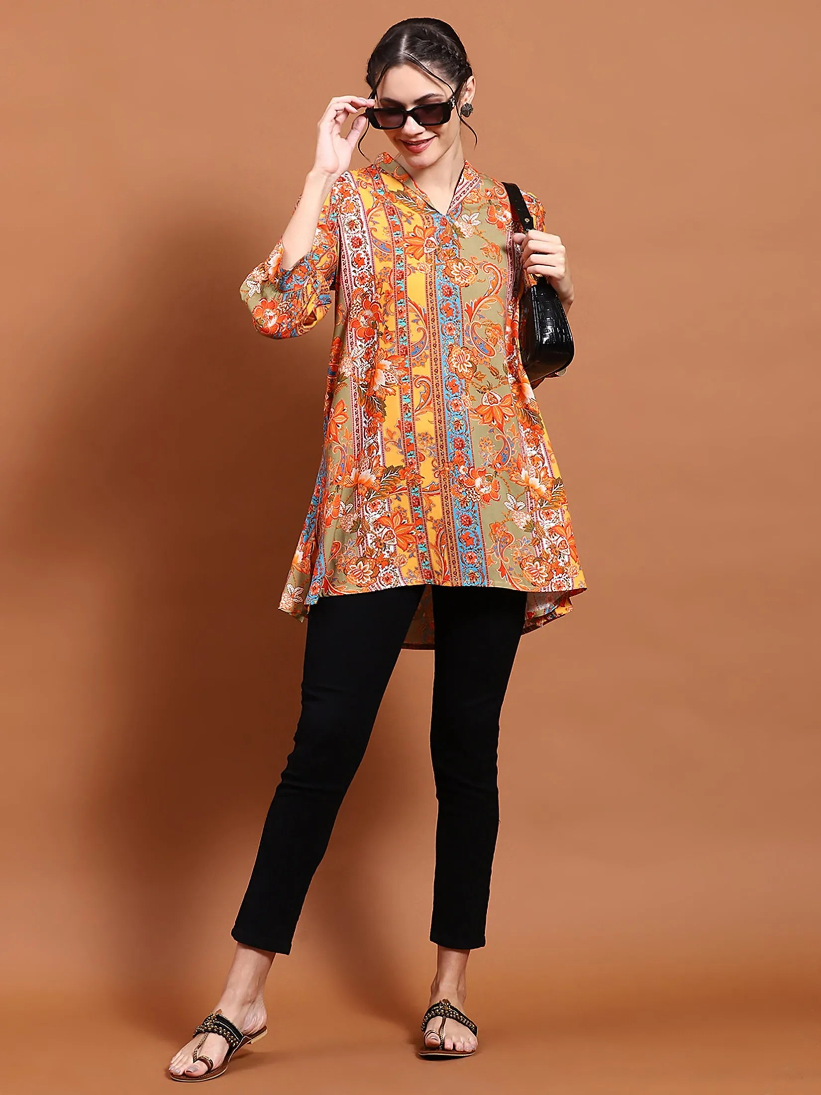 Women Multicolor Printed Tunic