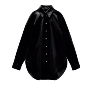 Women Shirt (Oversized) - Black