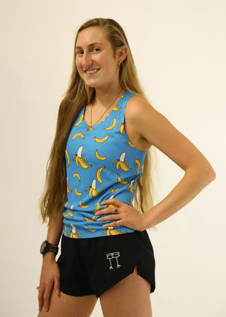 Women's Blue Bananas Performance Singlet