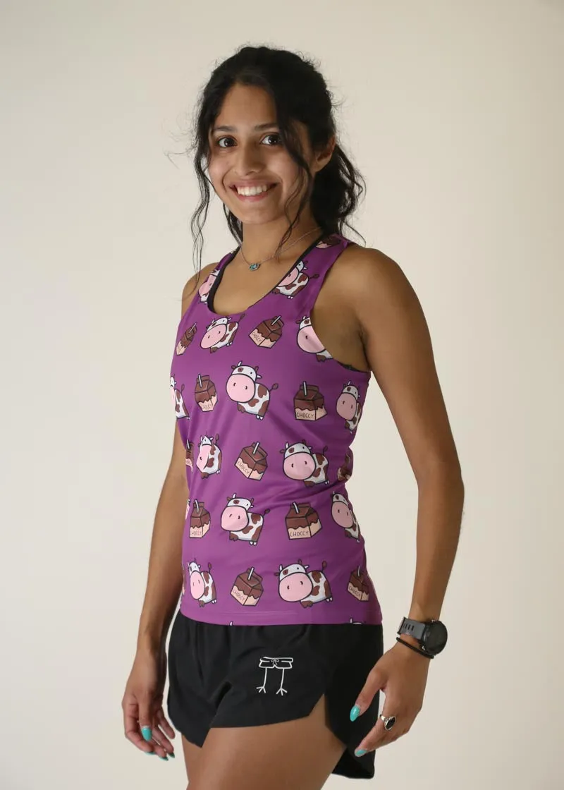 Women's Choccy Cows Performance Singlet