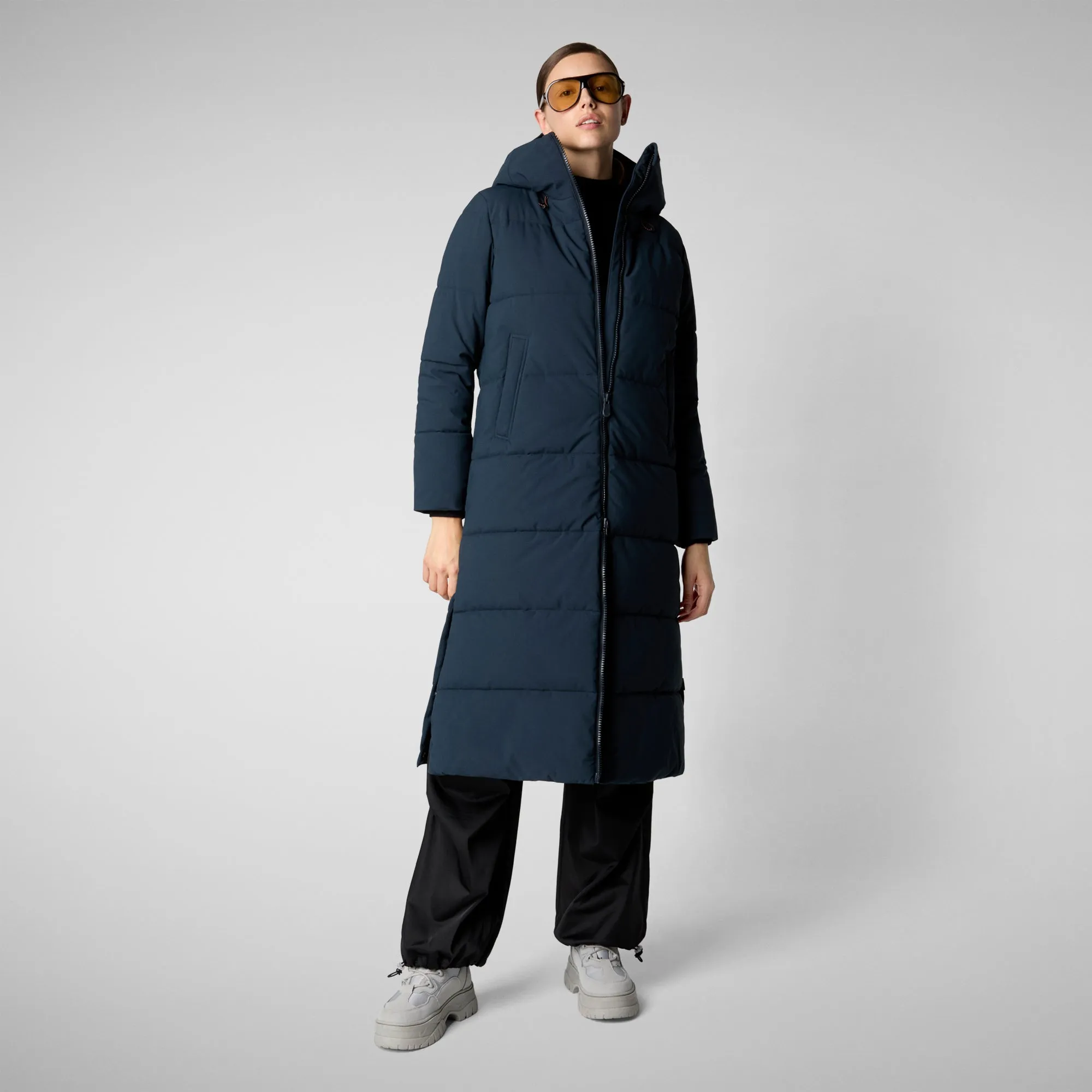 Women's Hooded Parka Missy in blue black