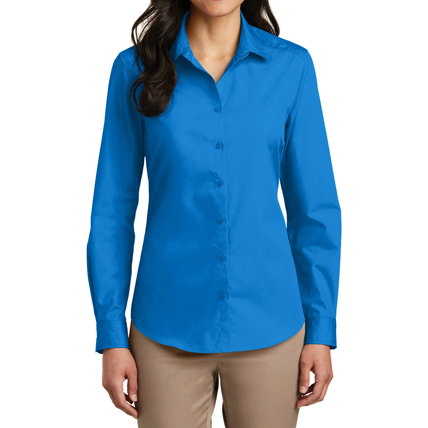 Women’s Long Sleeve Carefree Poplin Shirt