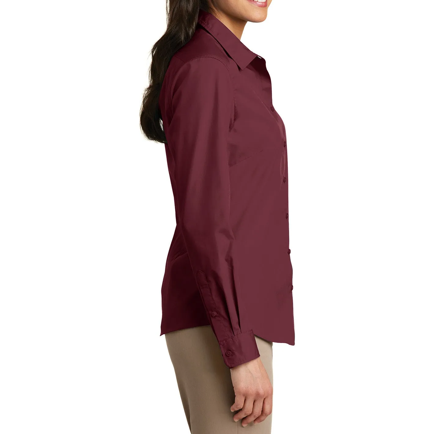 Women’s Long Sleeve Carefree Poplin Shirt