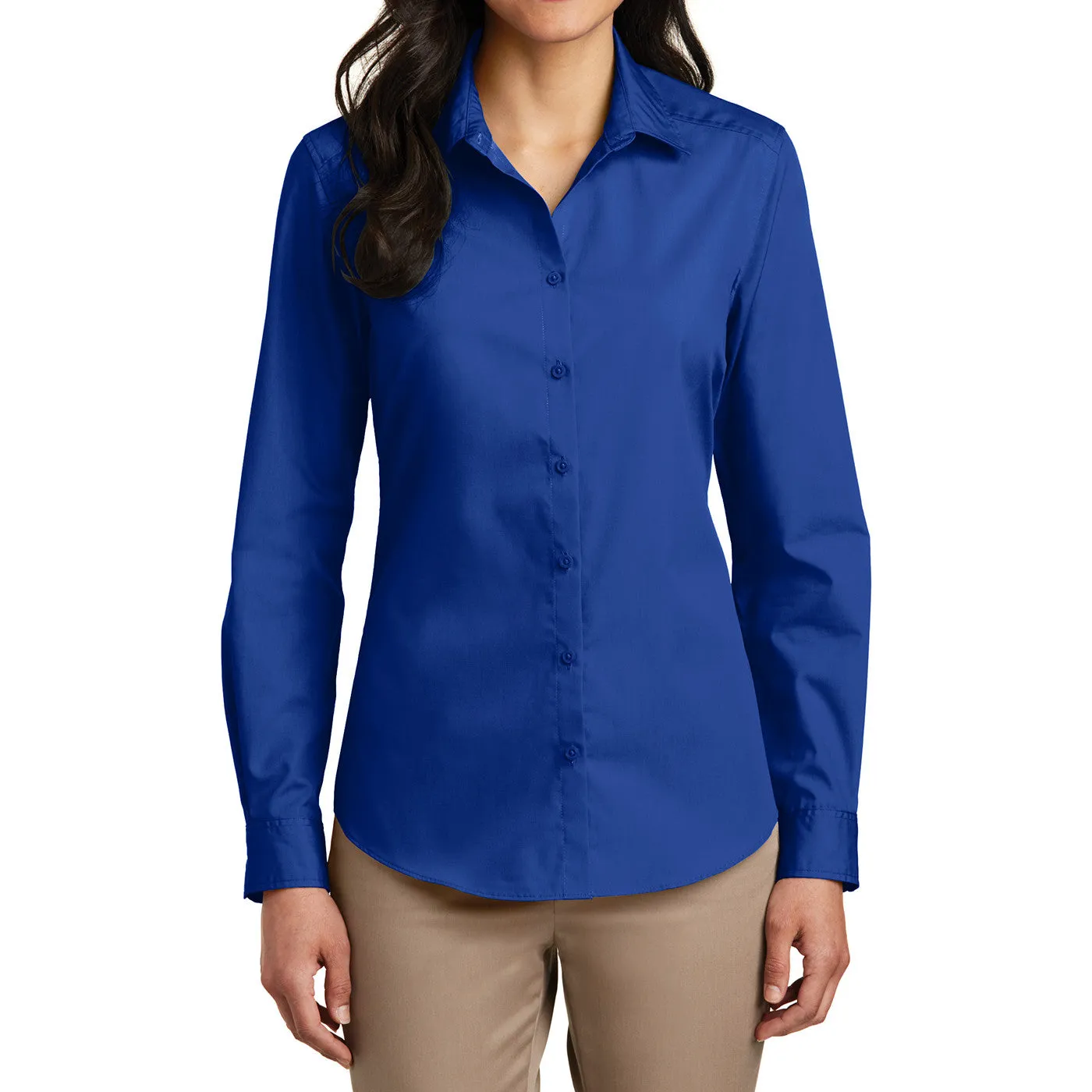 Women’s Long Sleeve Carefree Poplin Shirt