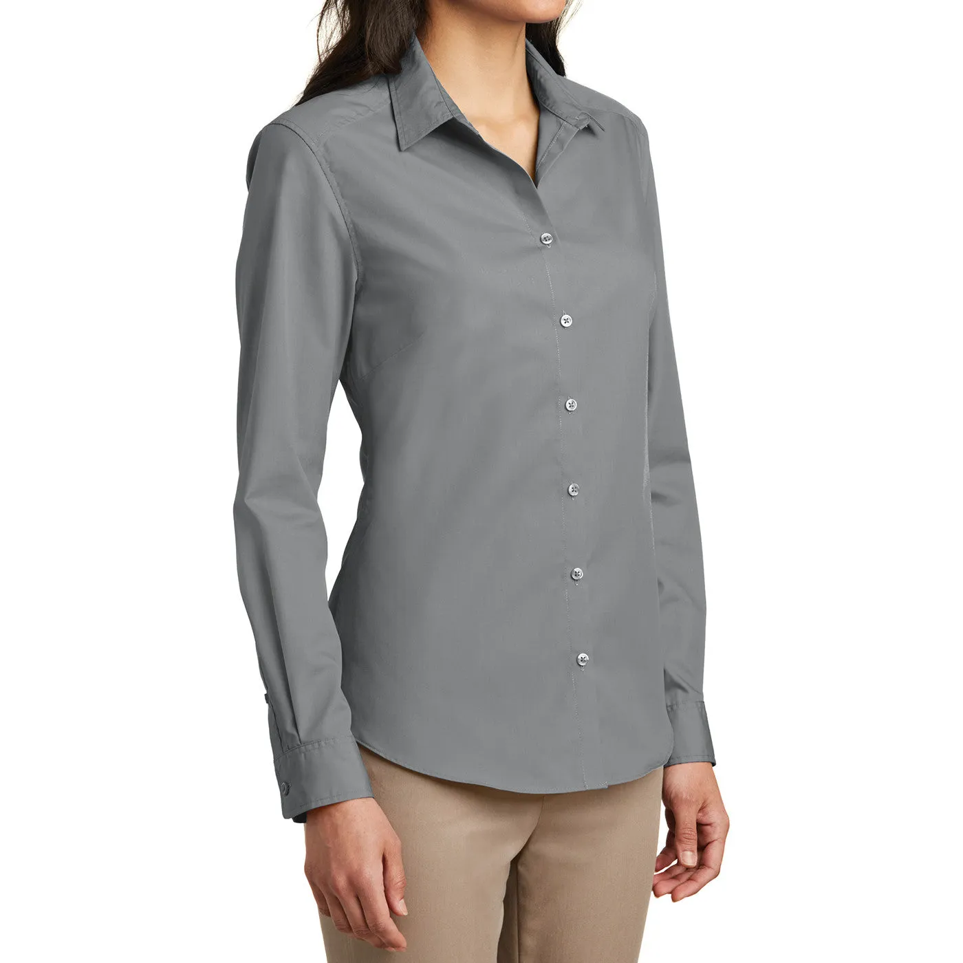 Women’s Long Sleeve Carefree Poplin Shirt