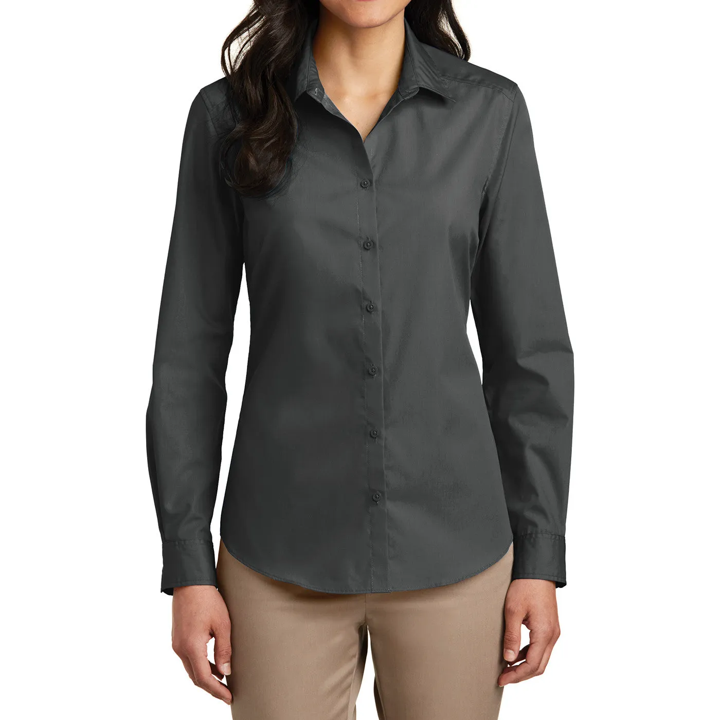 Women’s Long Sleeve Carefree Poplin Shirt