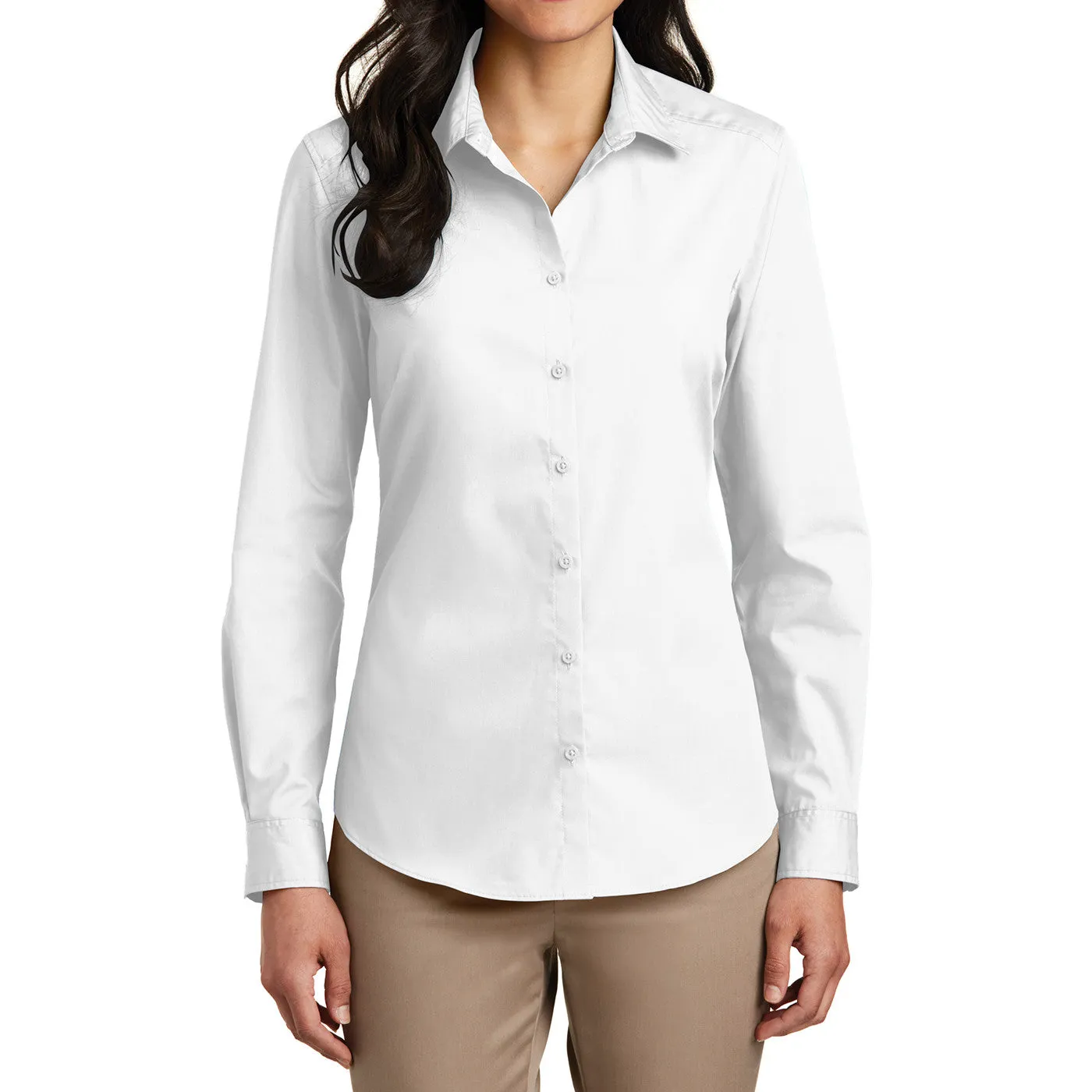 Women’s Long Sleeve Carefree Poplin Shirt