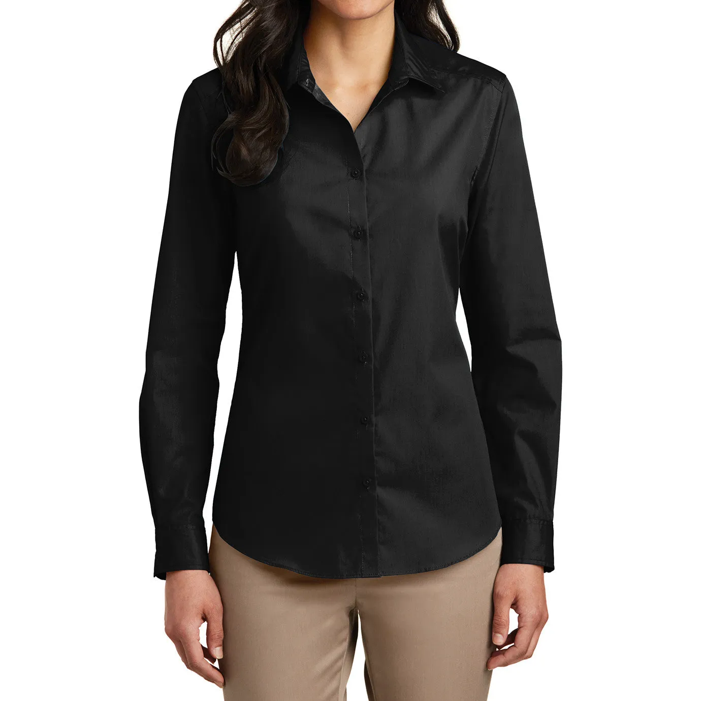 Women’s Long Sleeve Carefree Poplin Shirt